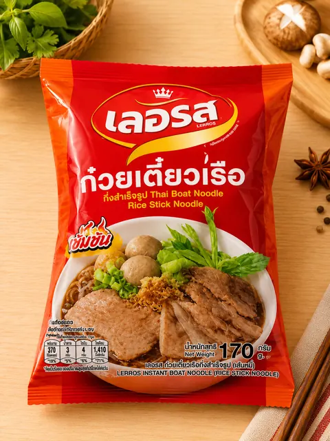 ก๋วยเตี๋ยวเรือเลอรส เส้นเล็ก 170 กรัม